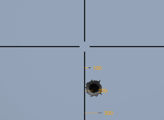 Wind point indicators offset horizontally from the scope drop marks.