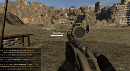 FullDemo demonstrating e.g bullet ricochet & penetration
